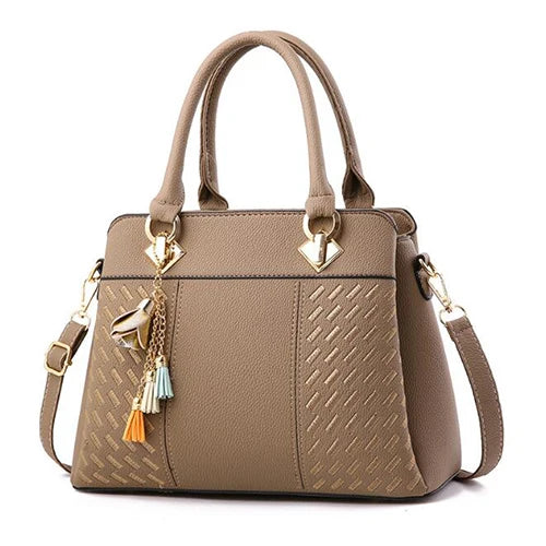 Women's Tassel PU Leather Totes Bag