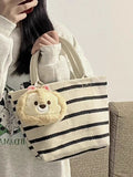 Tote bag for women, shoulder hobo purse small canvas tote bag beige