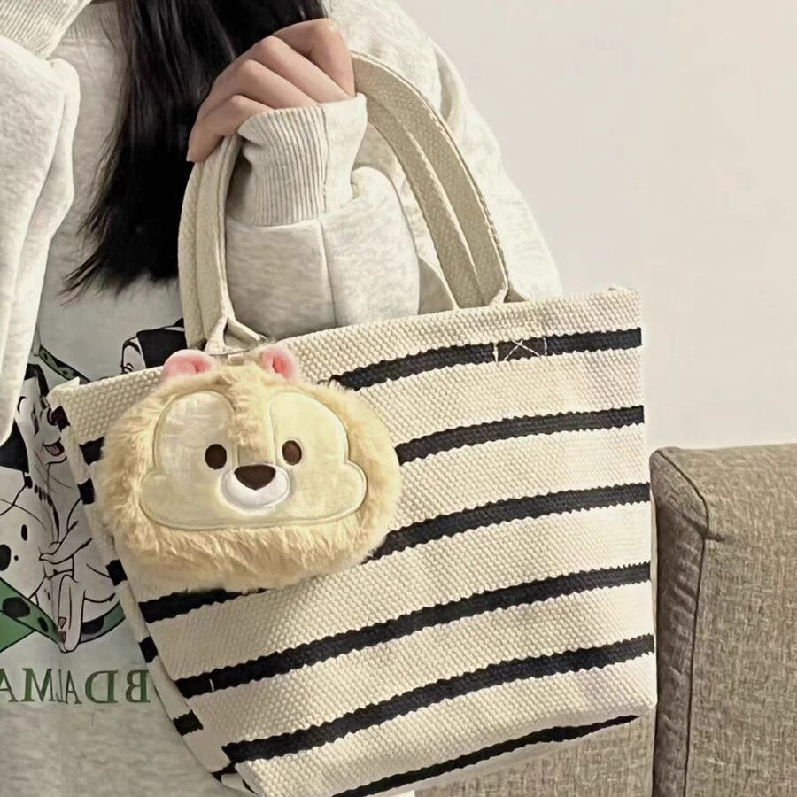 Tote bag for women, shoulder hobo purse small canvas tote bag beige