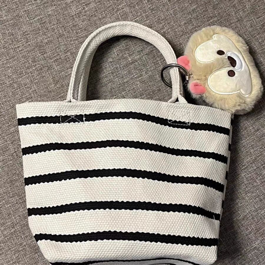 Tote bag for women, shoulder hobo purse small canvas tote bag beige