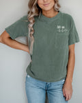 Palm Tree & Beach Comfort Colors Pocket T-Shirt