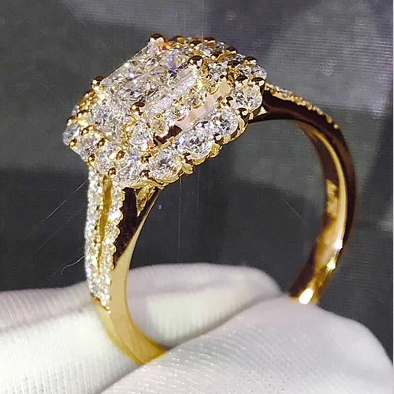 Women's Rings with Brilliant Cubic Zirconia Luxury