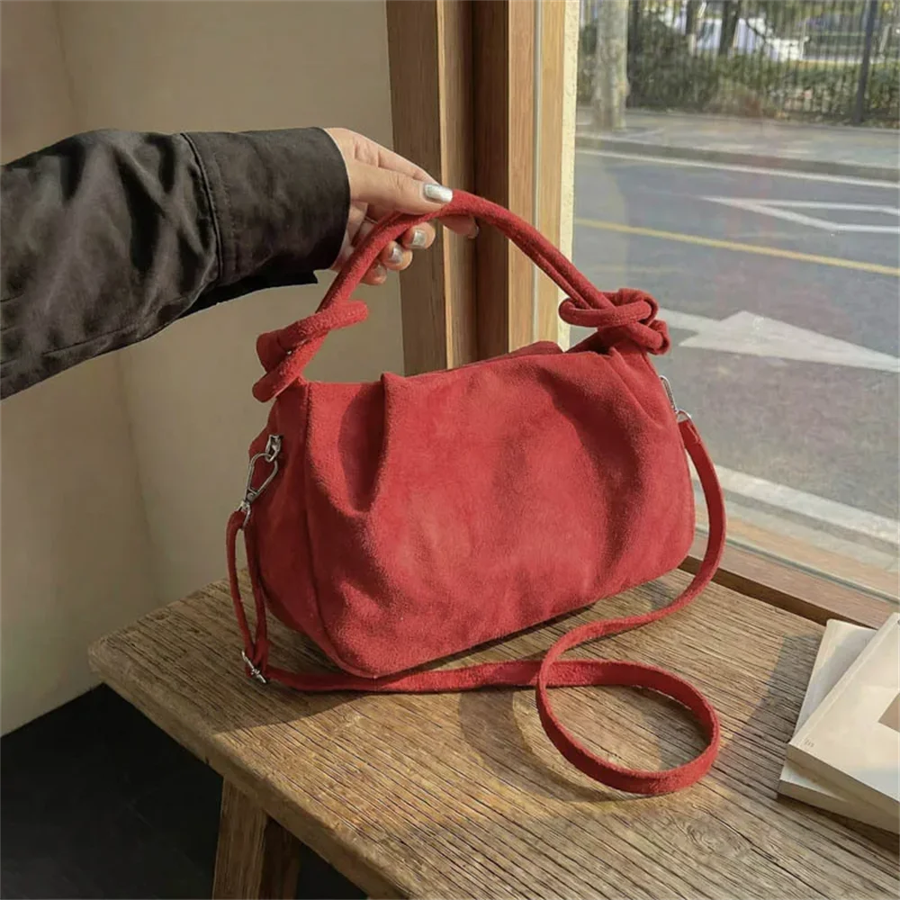 Retro Suede Crossbody Women's Bag