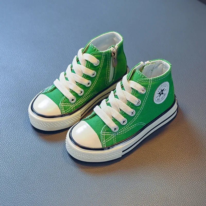 Children's Solid Color Canvas Shoes