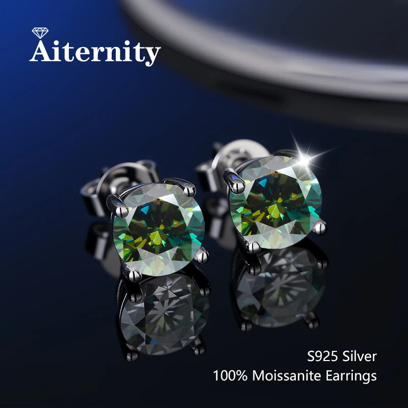 Moissanite Stud Earrings for Women