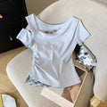 Girls Off Shoulder Two-Piece T-Shirt