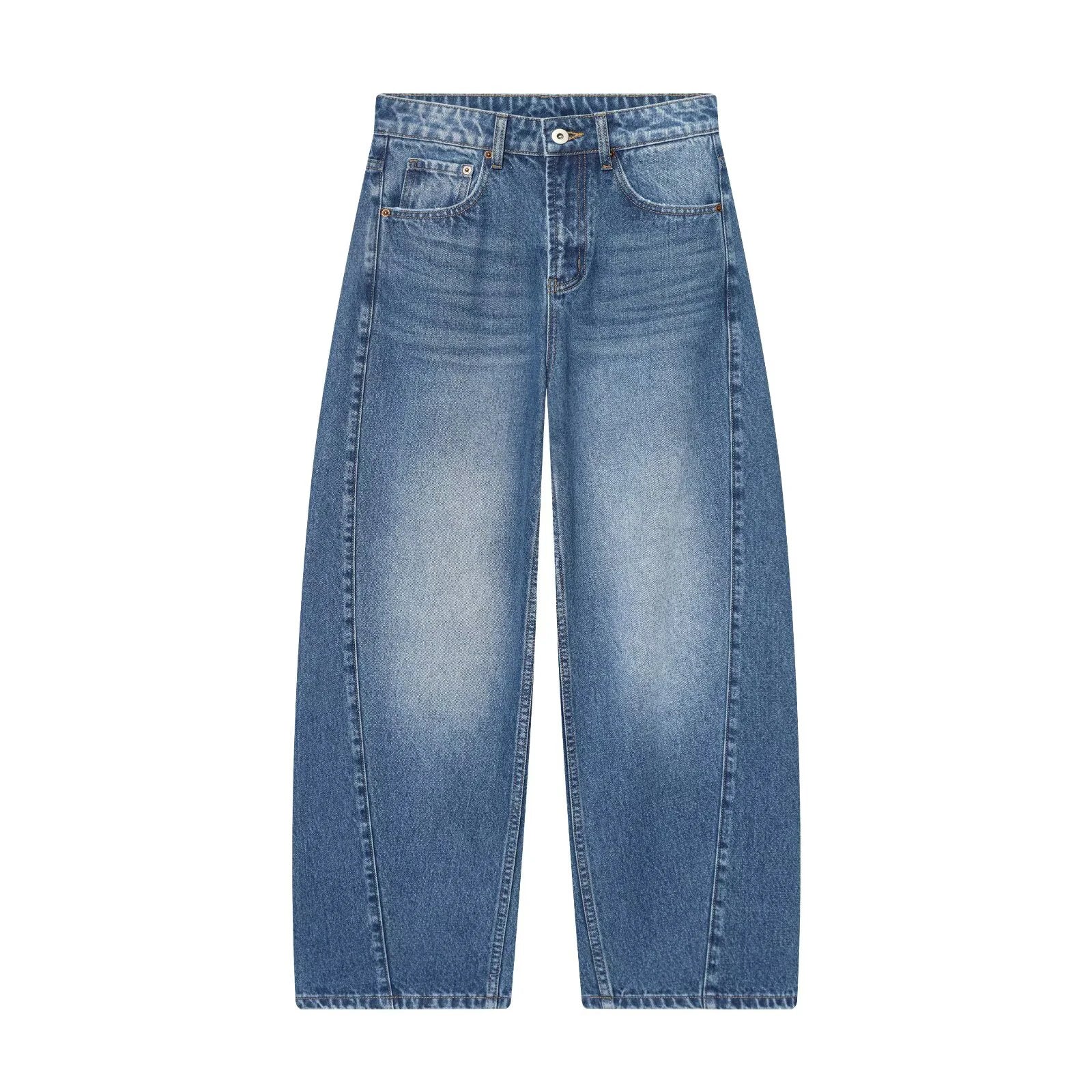 Women's Mid Waist Balloon Jeans
