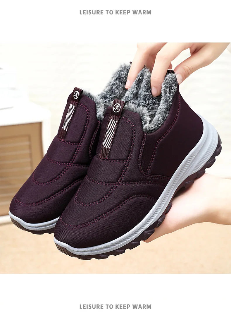 Winter Women Boots Outdoor Snow Boots Warm Lightweight Cotton Boot Non-Slip