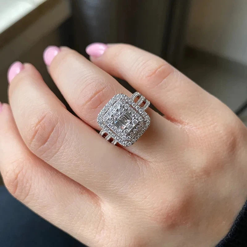 Women's Rings with Brilliant Cubic Zirconia Luxury