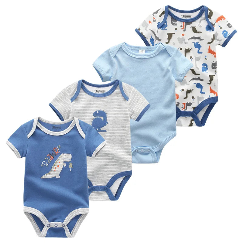 4Pieces Newborn Baby Boy, Baby Girl Outfits