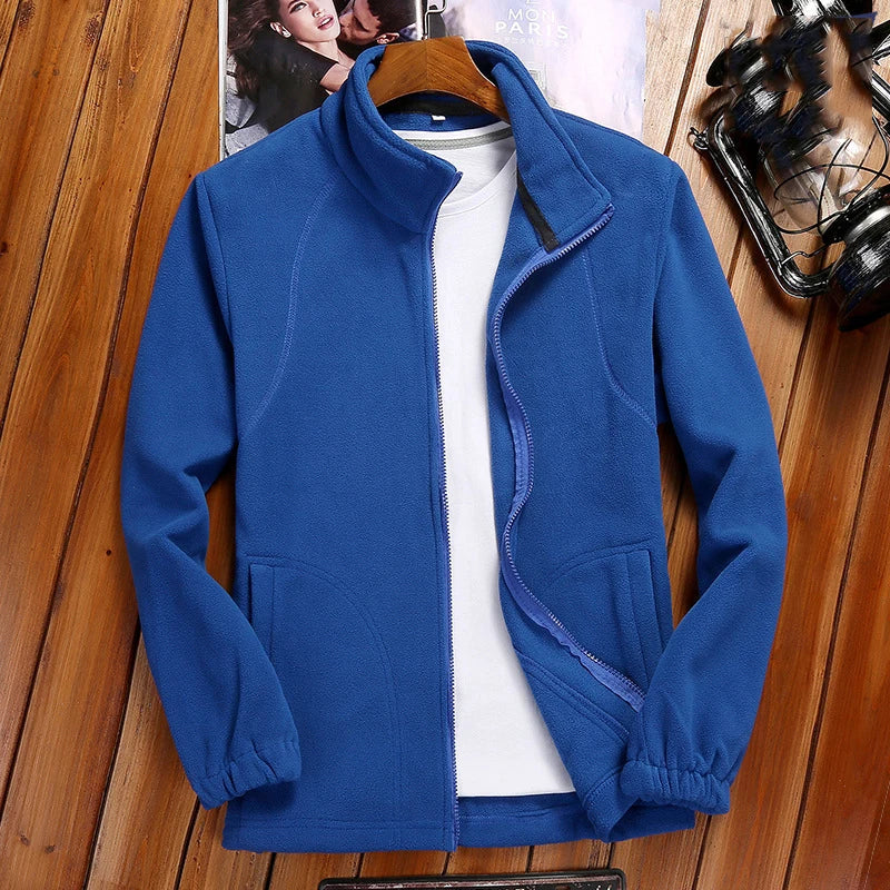 Women's Zipper Cardigan Shirt Warm Fleece Jacket Ladies
