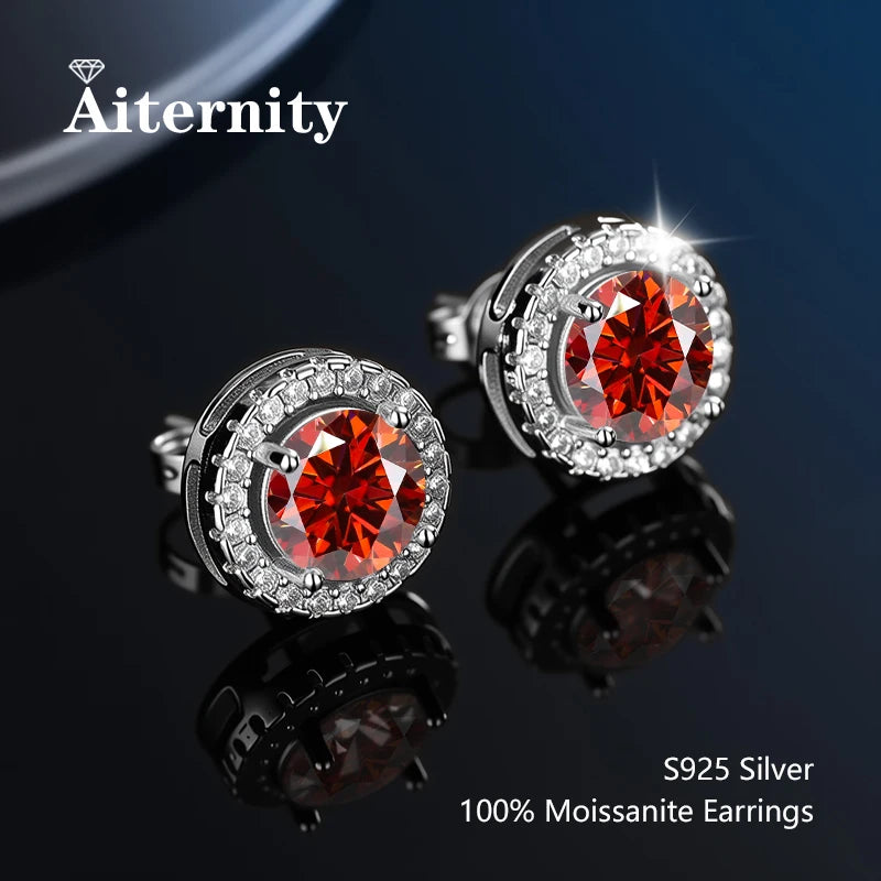 Moissanite Stud Earrings for Women
