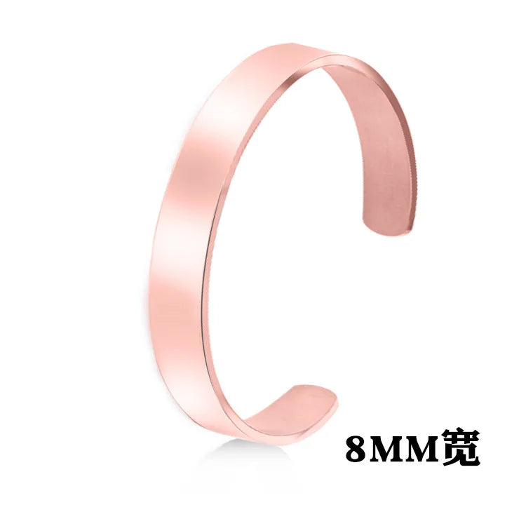 Adjustable Glossy Stainless Steel Bracelet