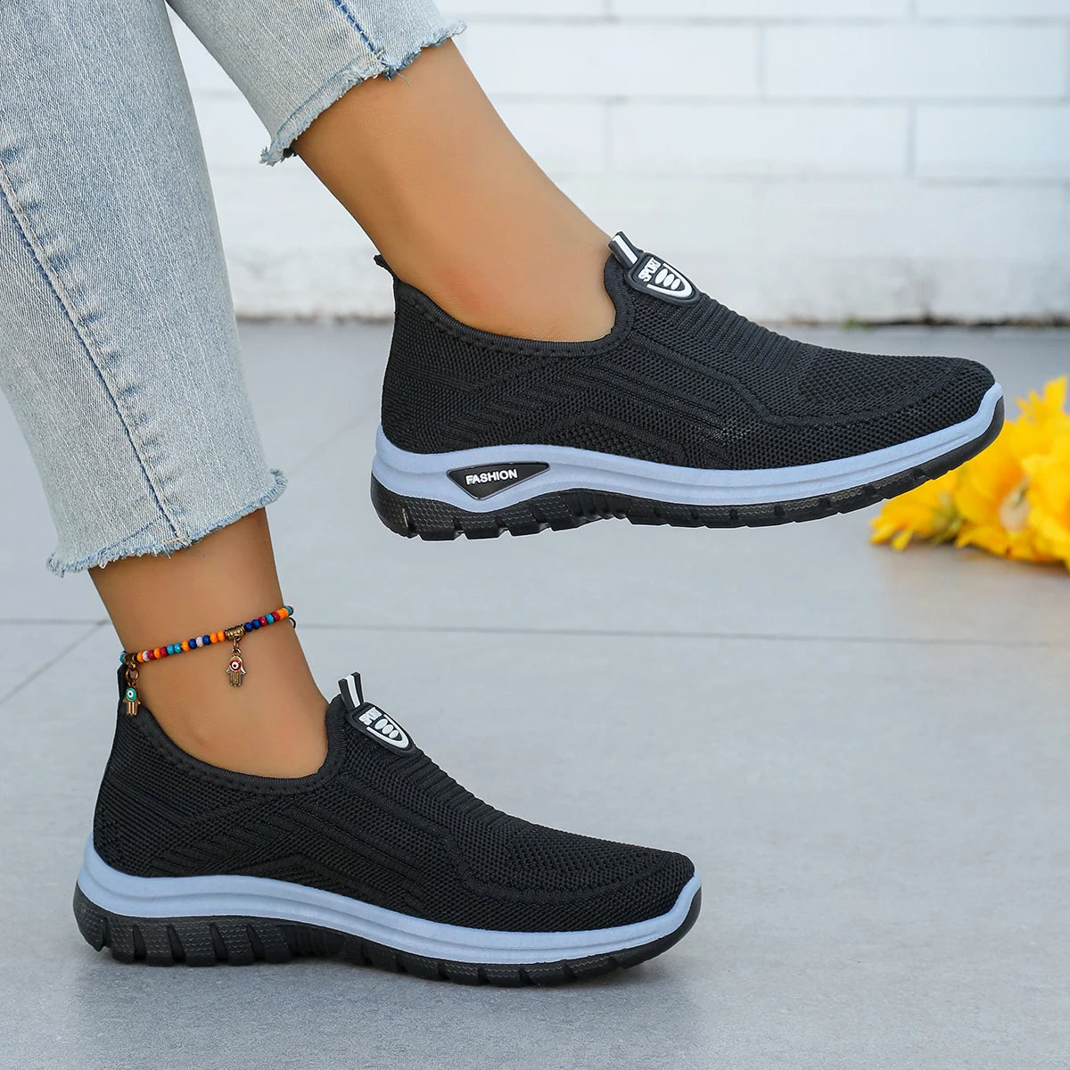 Women's Breathable Slip-On Shoes Soft Bottom