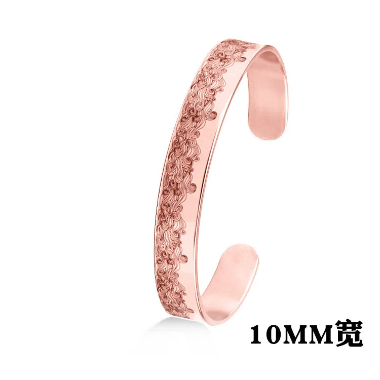 Adjustable Glossy Stainless Steel Bracelet