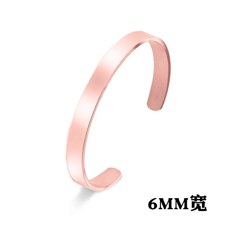 Adjustable Glossy Stainless Steel Bracelet
