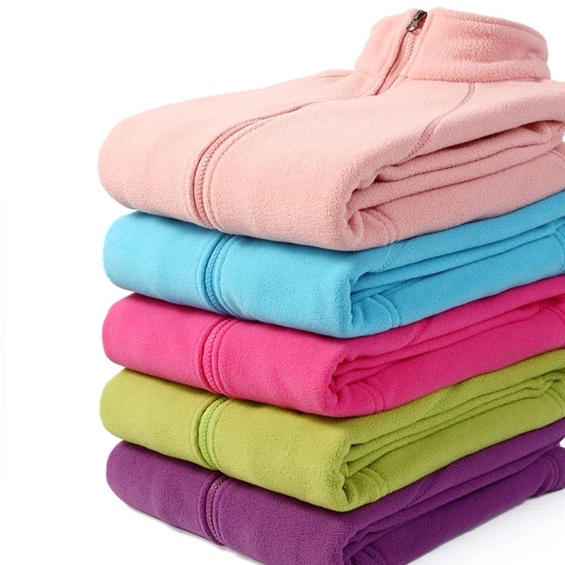 Women's Zipper Cardigan Shirt Warm Fleece Jacket Ladies