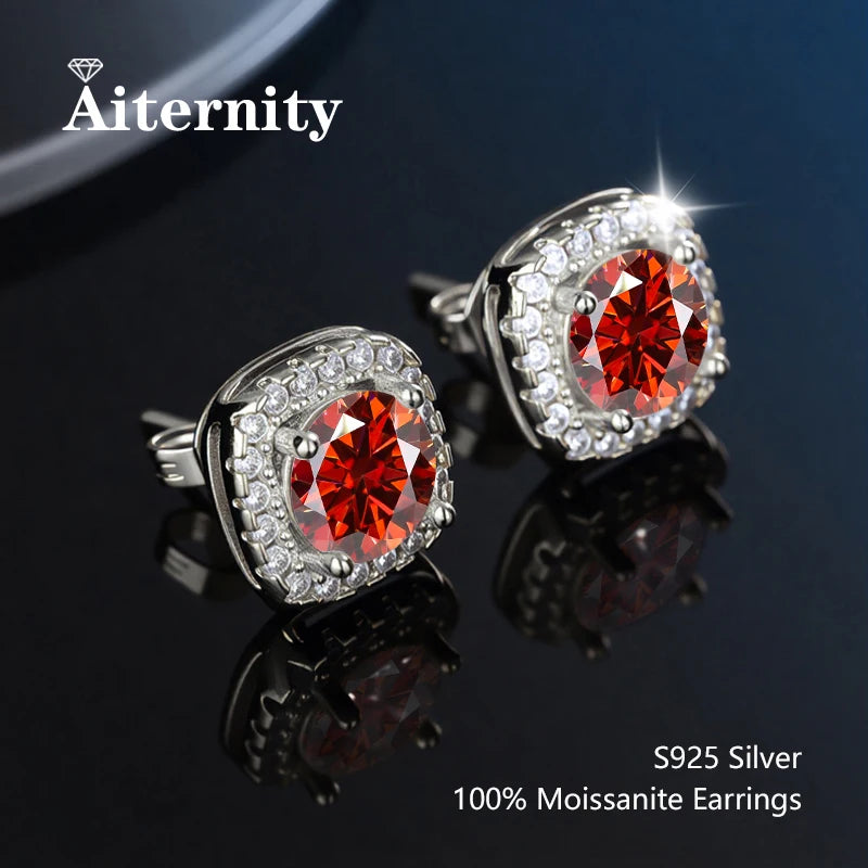 Moissanite Stud Earrings for Women