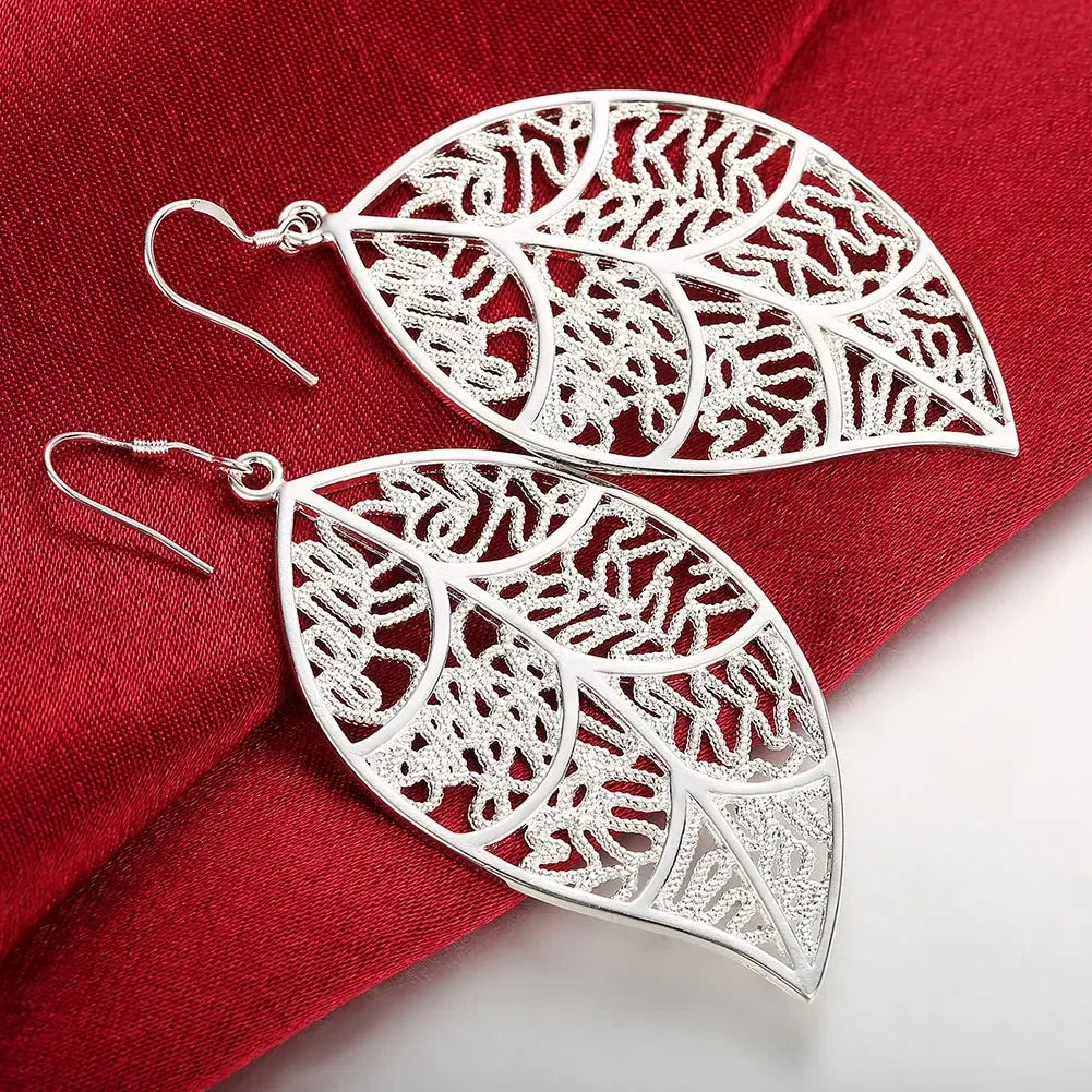 925 Sterling Silver Earrings Simple Round Circle Hoop Earrings for Woman