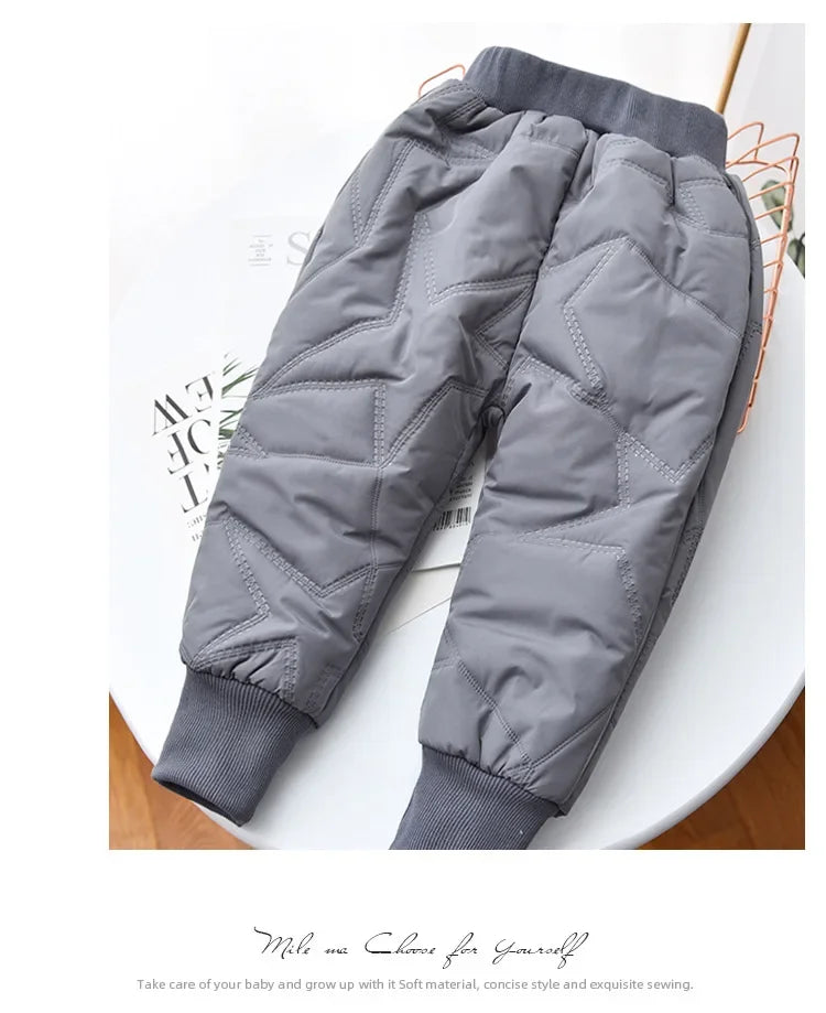 Kids Winter Thermal Pants – Cotton Padded Warm Trousers