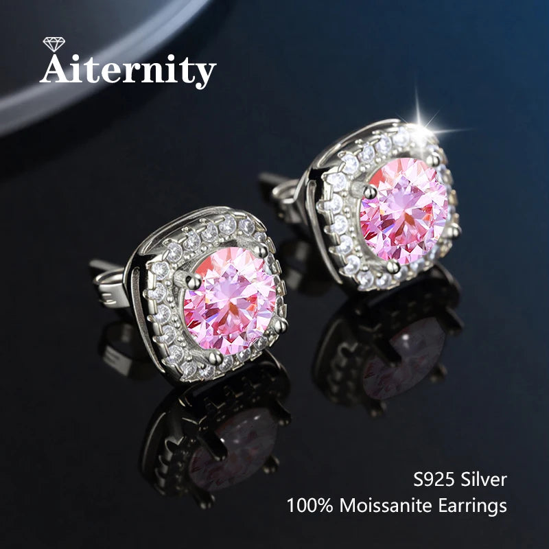 Moissanite Stud Earrings for Women