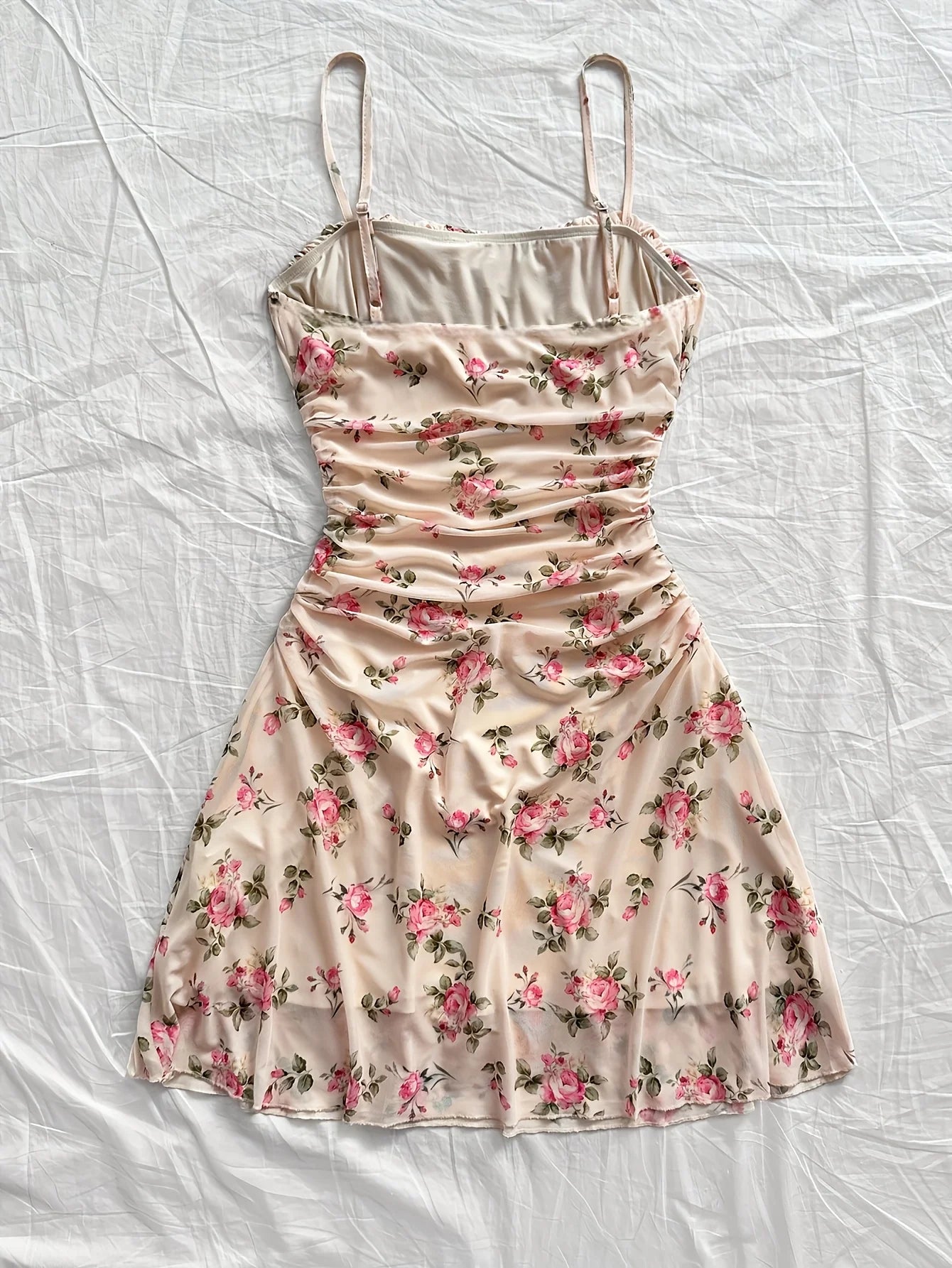 Women's Floral Print Strapless Dress