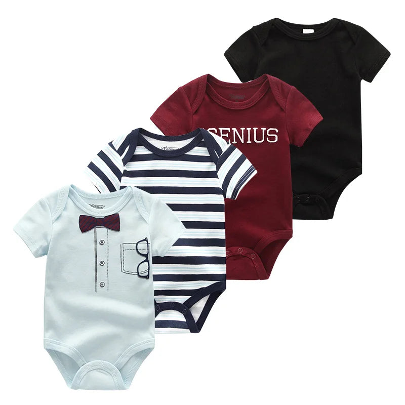 4Pieces Newborn Baby Boy, Baby Girl Outfits