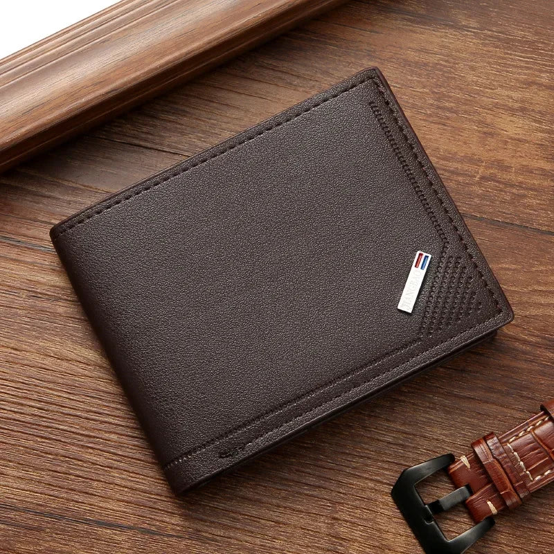 Men's Thin Foldable Leather Wallet
