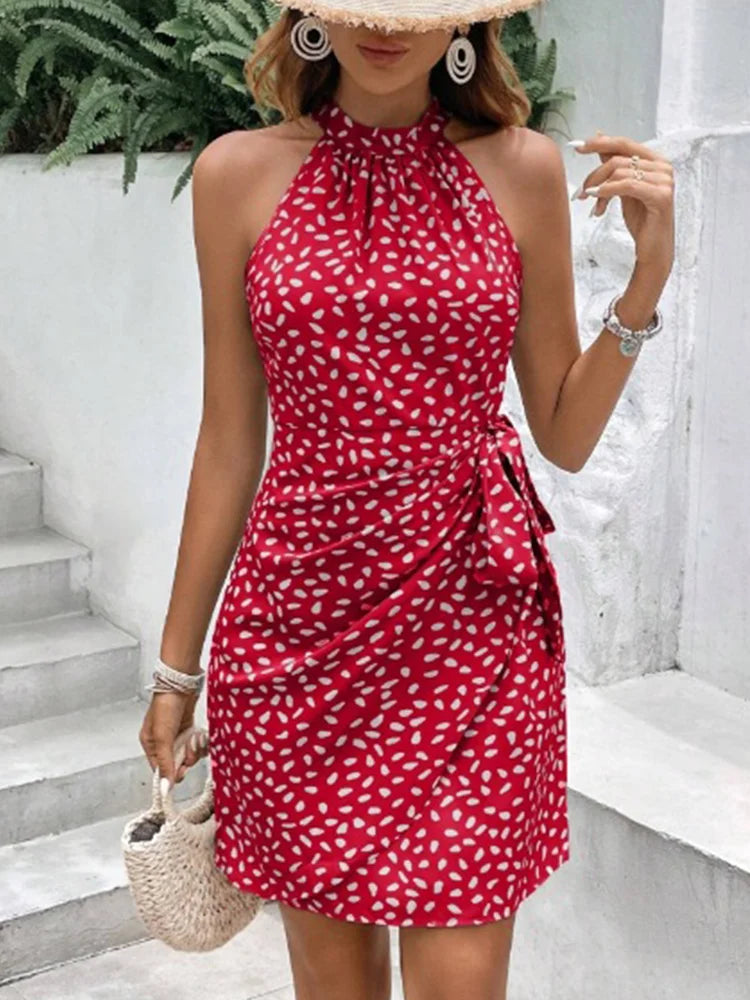 Women's Polka Dot Mini Dresses