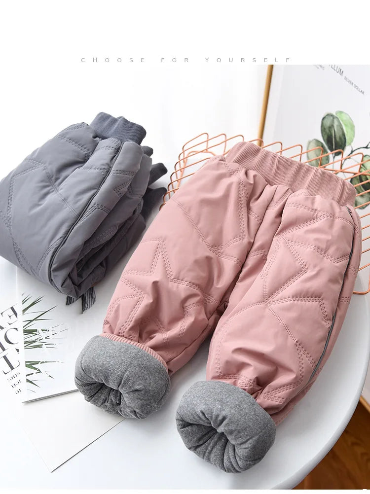 Kids Winter Thermal Pants – Cotton Padded Warm Trousers