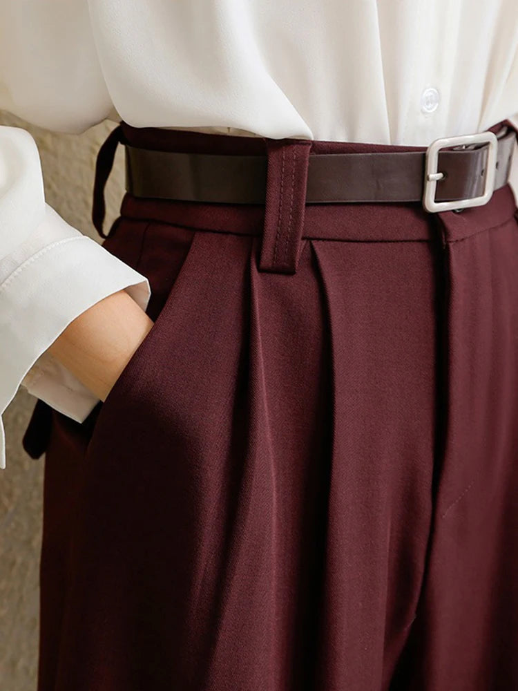 Suits Pants for Women High Waist, Wide Leg