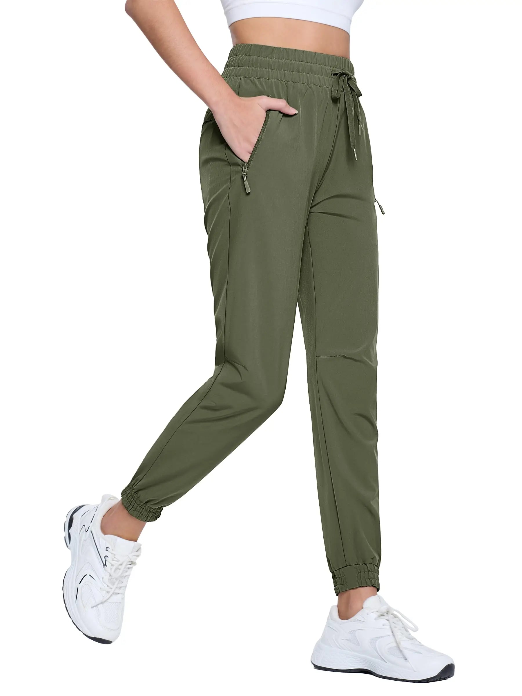 Women's Quick Dry Hiking Pants, Drawstring Waist