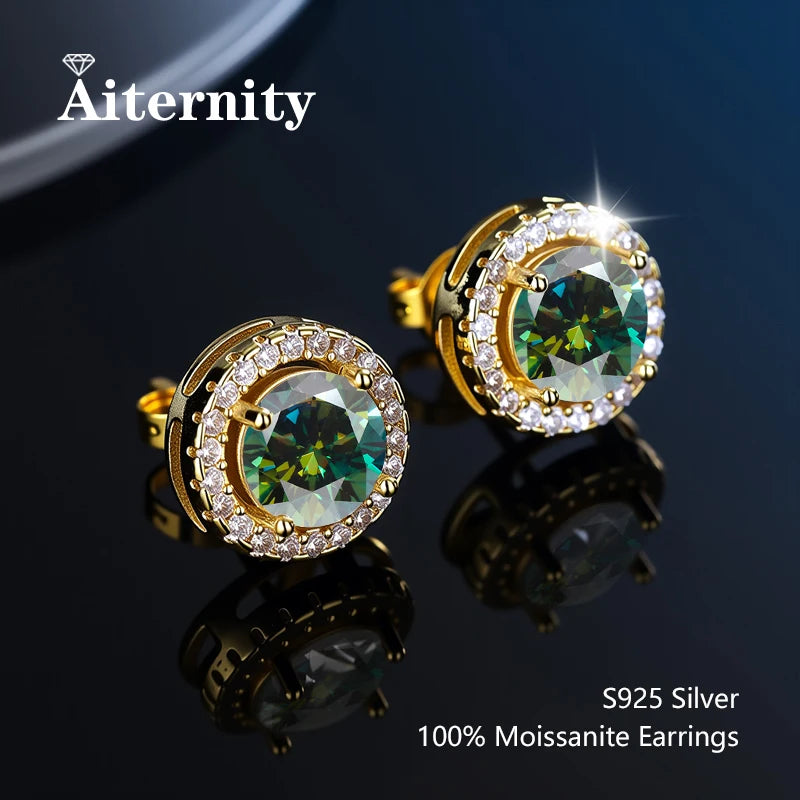 Moissanite Stud Earrings for Women