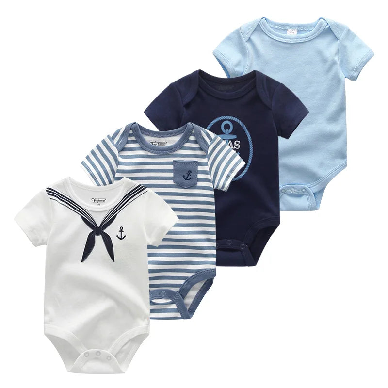 4Pieces Newborn Baby Boy, Baby Girl Outfits