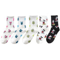 Men's and Women's Cartoon Crew Socks