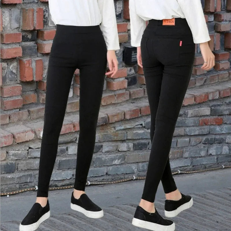 Women's Stretch, Black Pencil Pants