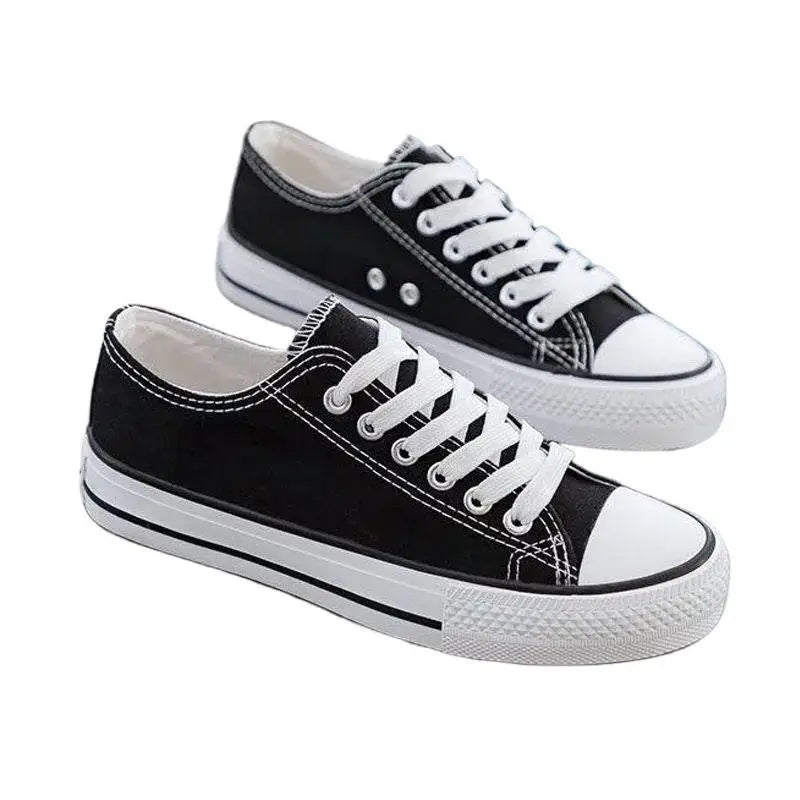 Women's Canvas Shoes Low-Top Flat Bottom