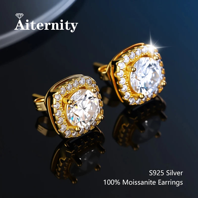 Moissanite Stud Earrings for Women