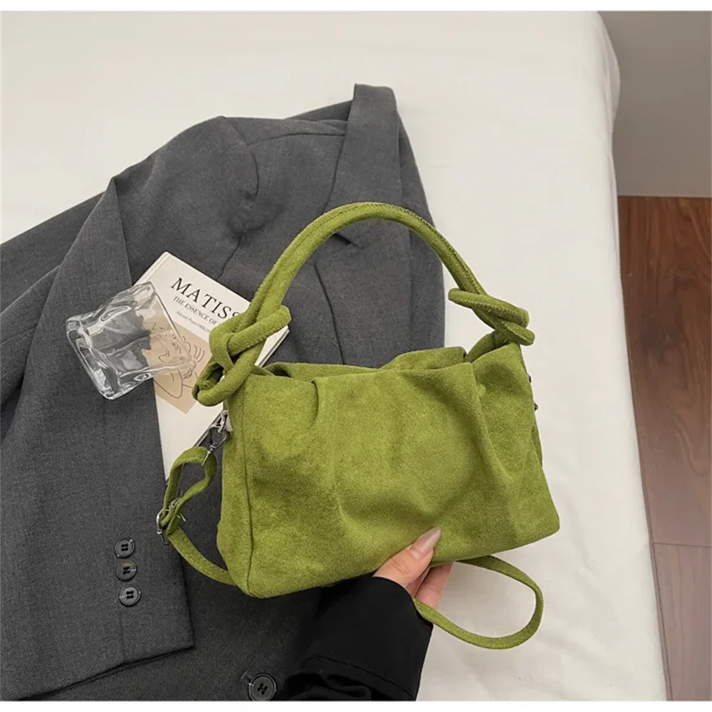 Retro Suede Crossbody Women's Bag