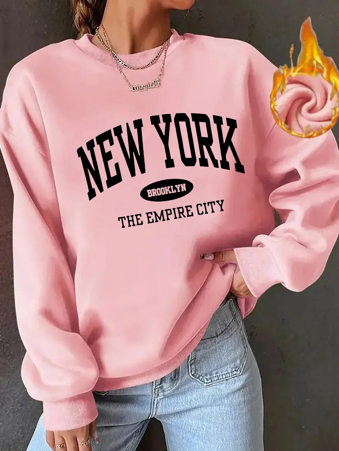 Women's Casual USA Print Pullover Sweatshirt