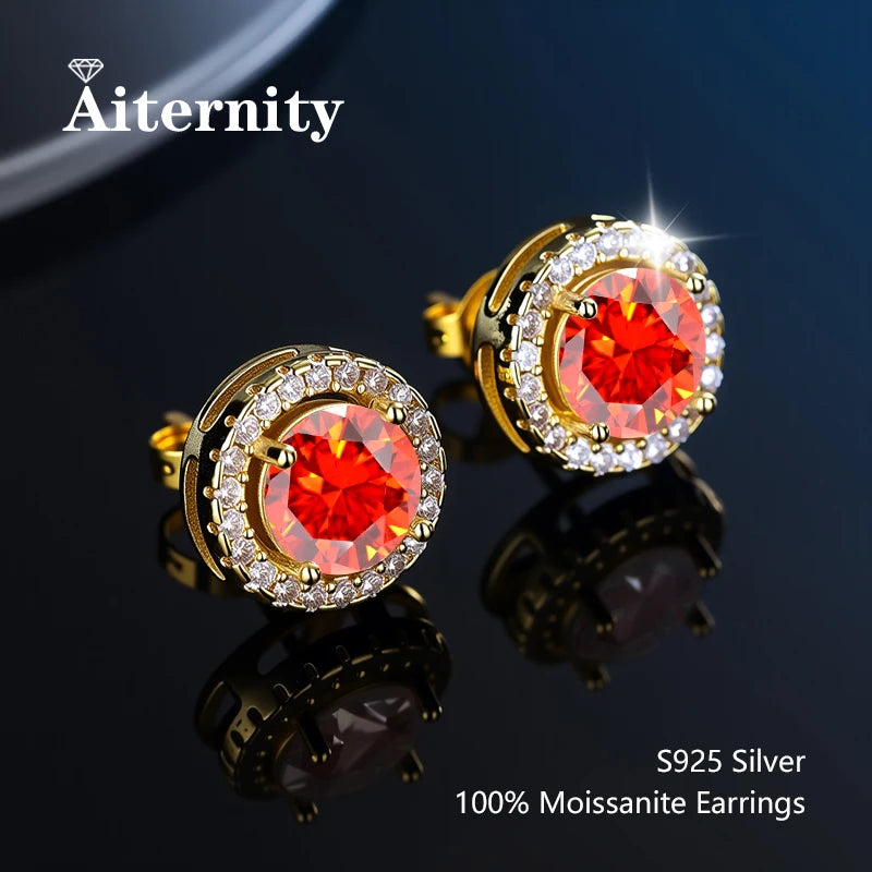 Moissanite Stud Earrings for Women
