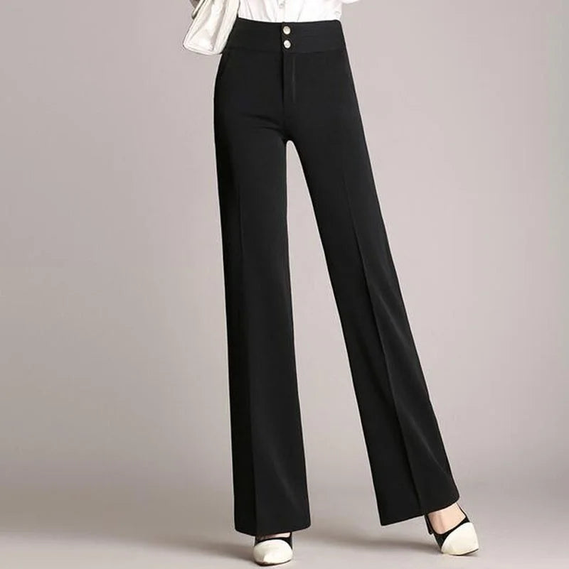 S-4XL Plus Size Women's Pants High Waist Trousers