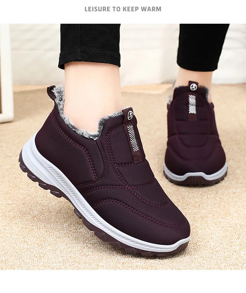 Winter Women Boots Outdoor Snow Boots Warm Lightweight Cotton Boot Non-Slip