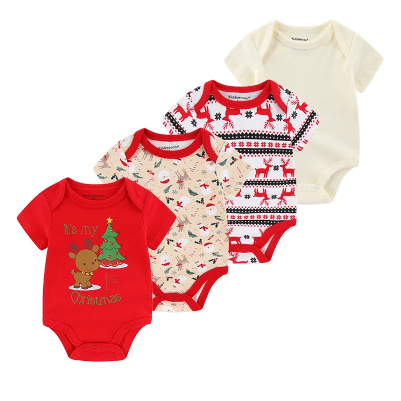 4Pieces Newborn Baby Boy, Baby Girl Outfits
