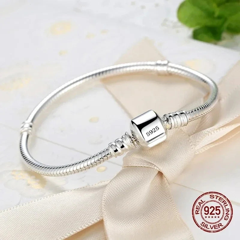 Women's 925 Sterling Silver Charm Bracelet