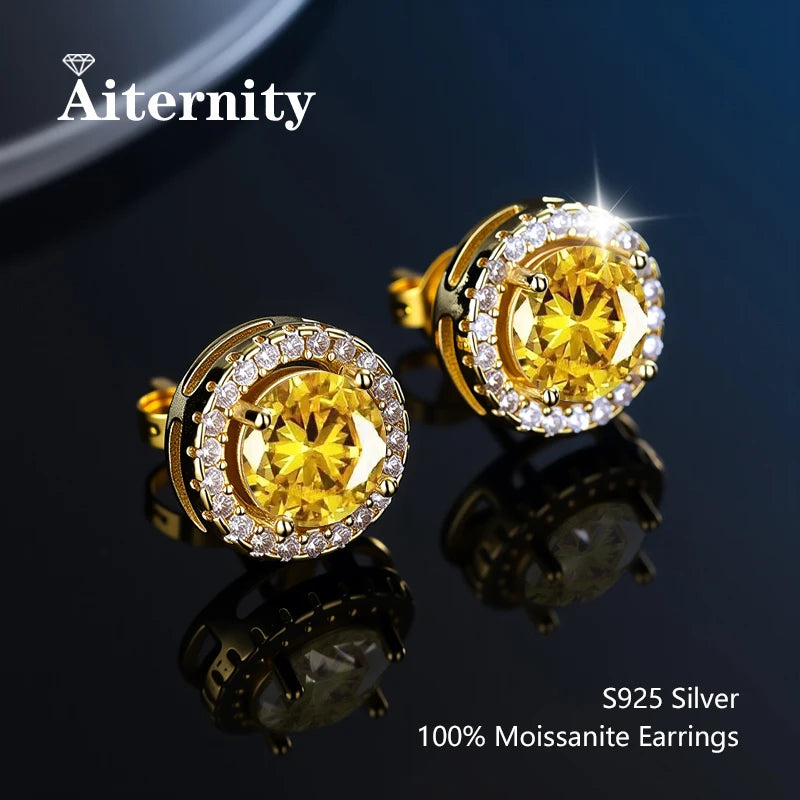 Moissanite Stud Earrings for Women