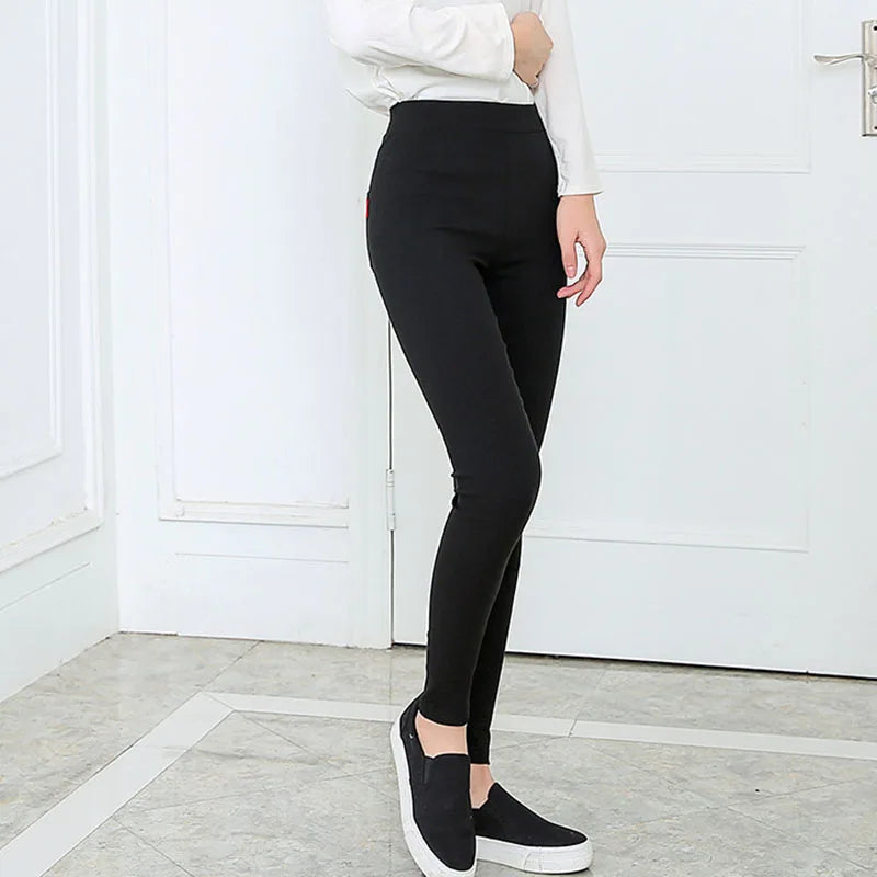 Women's Stretch, Black Pencil Pants