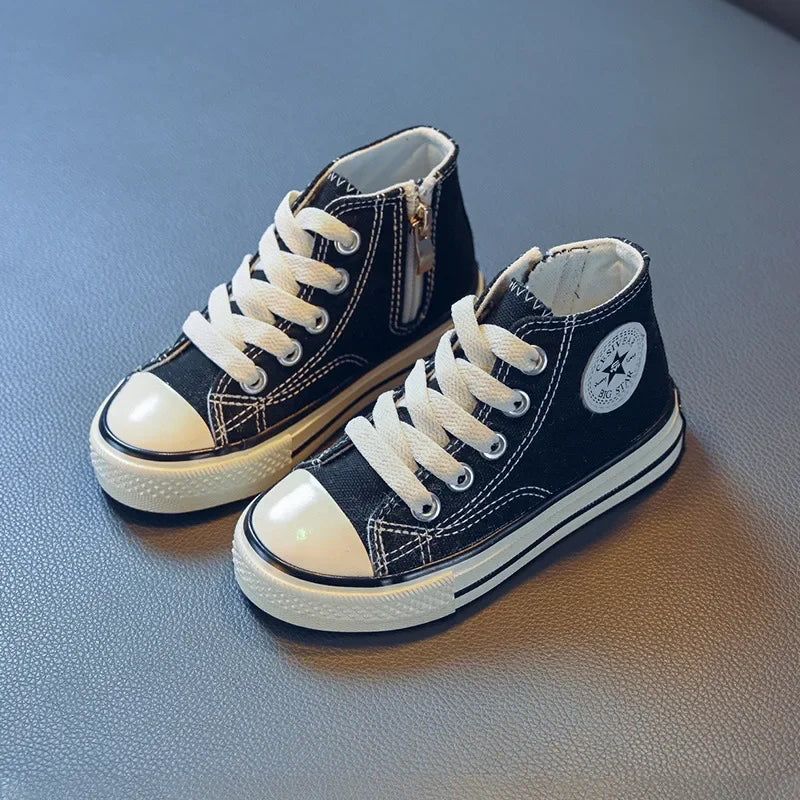 Children's Solid Color Canvas Shoes