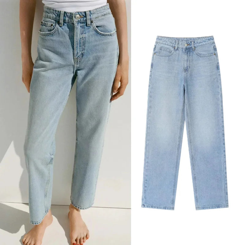 High Waist Loose Comfortable Women's Jeans