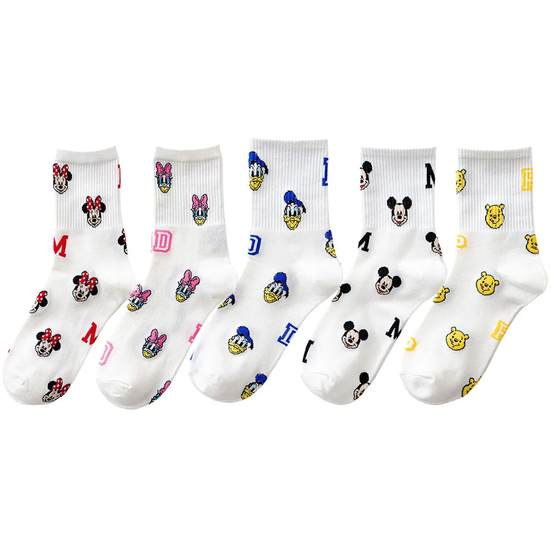 Men's and Women's Cartoon Crew Socks
